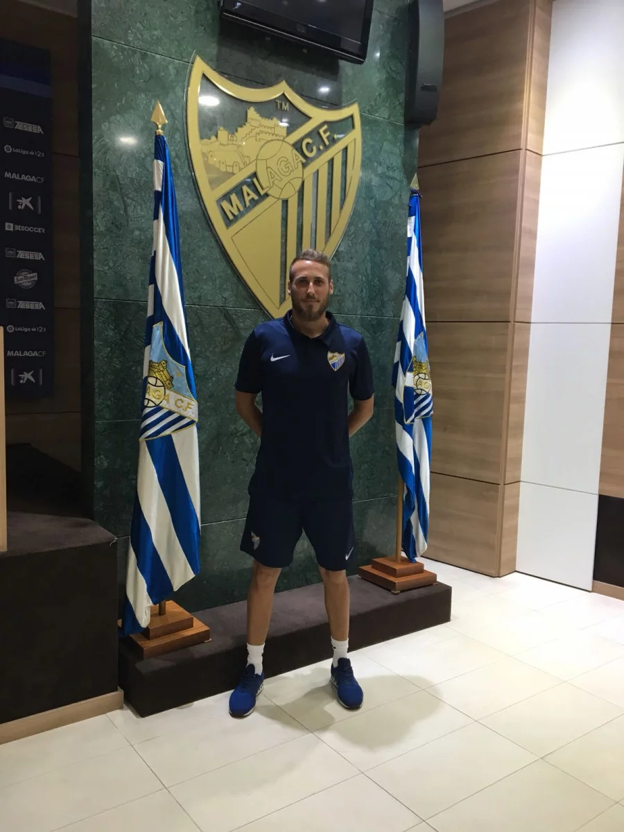 post card Alberto Mateo Malaga CF.webp